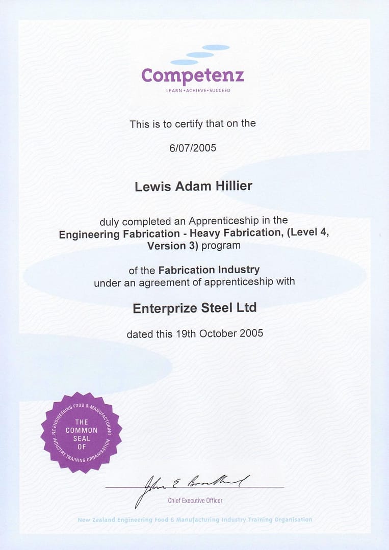 LewisHillier_ApprenticeshipCert